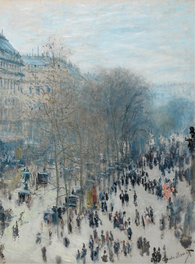 Boulevard des Capucines, 1873-4 da Claude Monet
